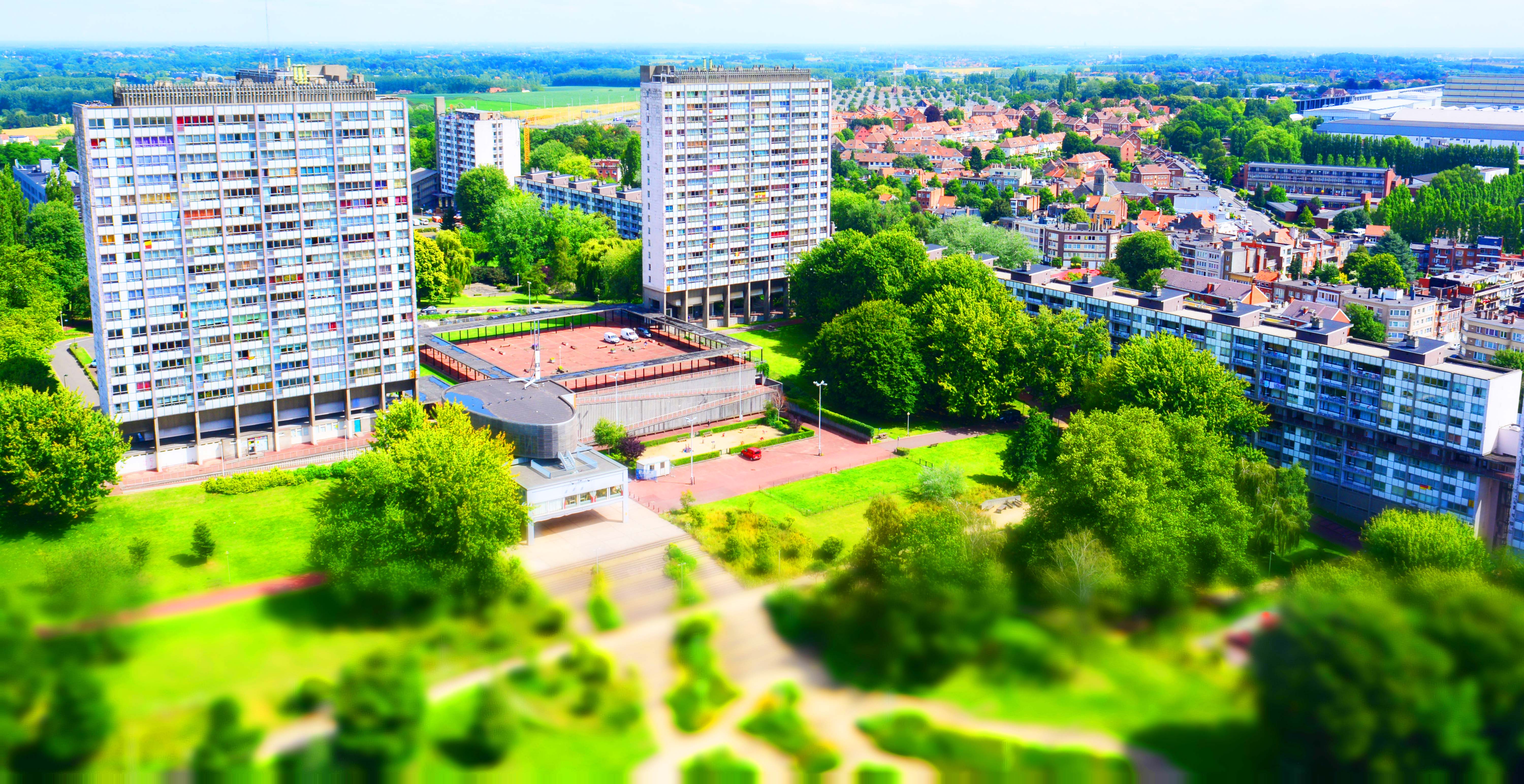 Les immeubles de la Cité Modèle à Laeken